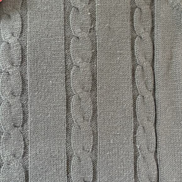 Vtg 50s/60s Ohrbach’s Men’s Collegiate Wool V-Neck Black Sweater Large *read* - Picture 8 of 11